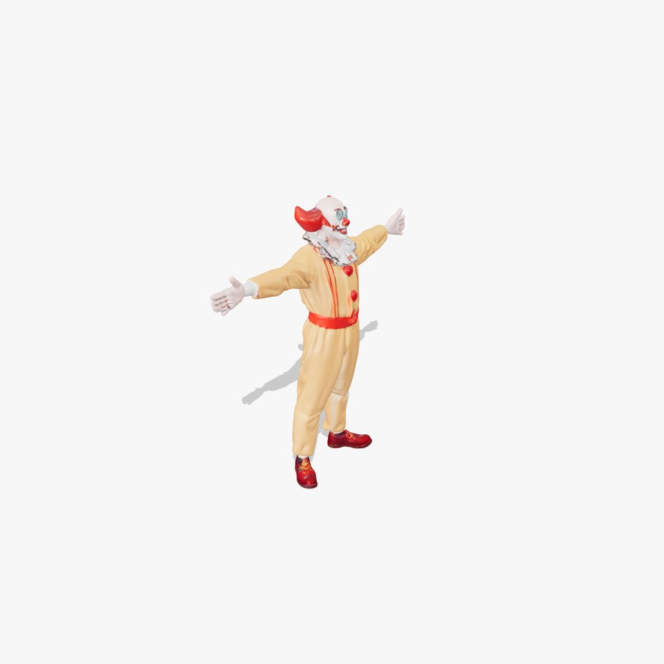 Cheerful Clown Costume model pack